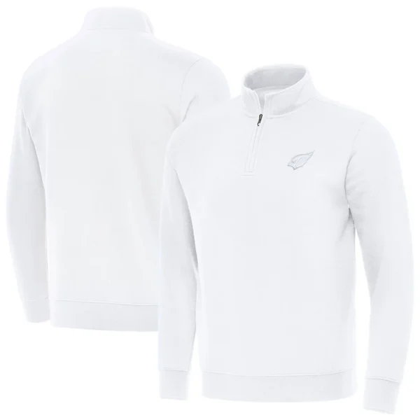 Arizona cardinals antigua victory quarter zip top White