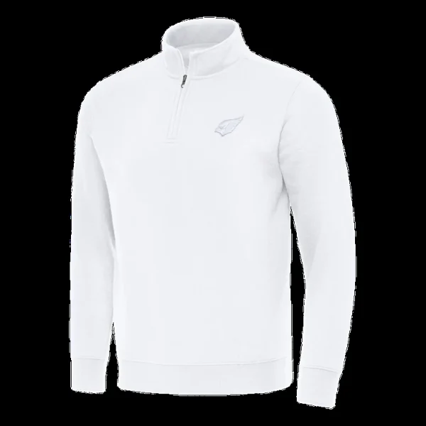 Arizona cardinals antigua victory quarter zip top White M
