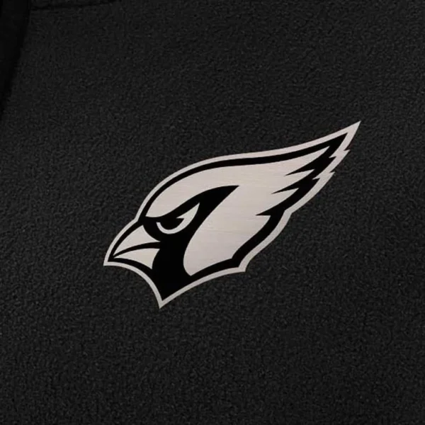 Arizona cardinals antigua womens brushed carbon figure half zip pullover sweatshirt – black Cardinal S