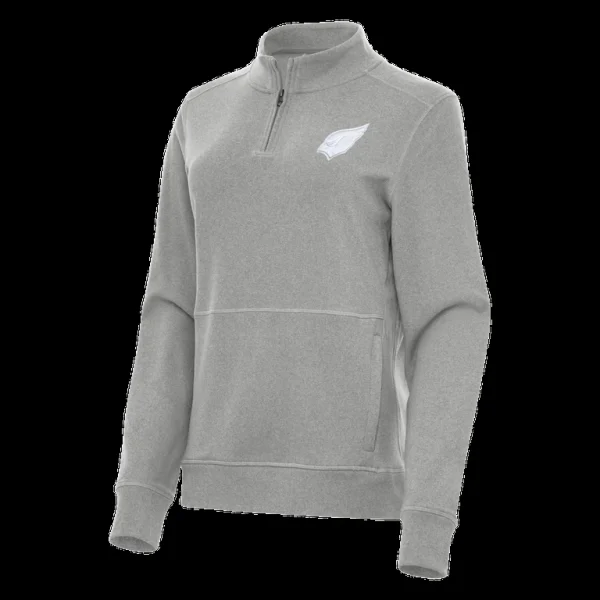 Arizona cardinals antigua womens crush quarter zip jacket Heather gray S