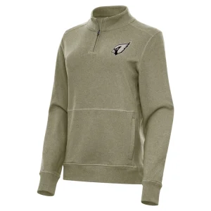 Arizona cardinals antigua womens crush quarter zip top Olive