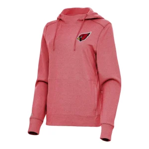 Arizona cardinals antigua womens justice pullover hoodie Heather cardinal
