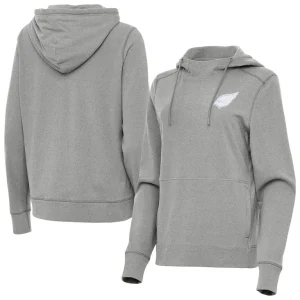 Arizona cardinals antigua womens justice pullover hoodie Heather gray