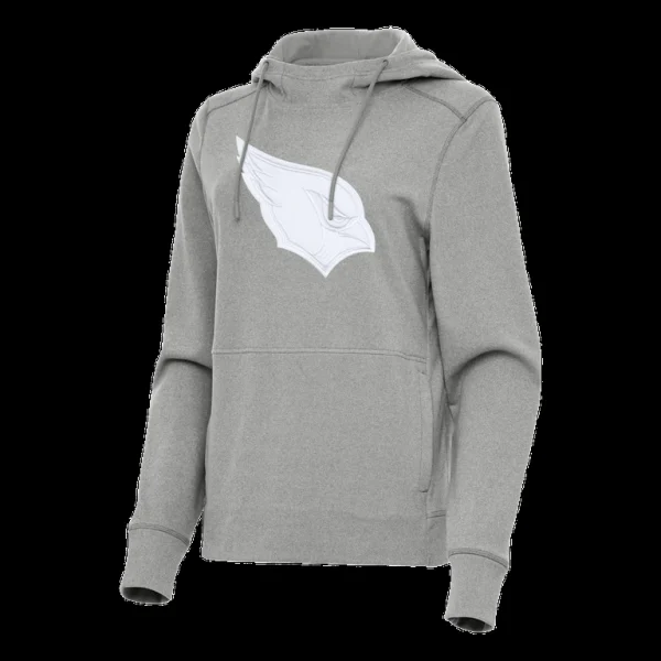 Arizona cardinals antigua womens justice pullover hoodie Heather gray S