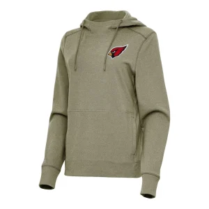 Arizona cardinals antigua womens justice pullover hoodie Heather olive