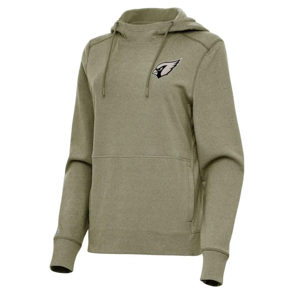 Arizona cardinals antigua womens justice pullover hoodie Olive