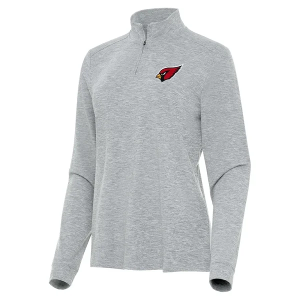 Arizona cardinals antigua womens mentor quarter zip jacket Heather gray