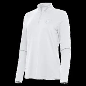Arizona cardinals antigua womens reprocess quarter zip top White S