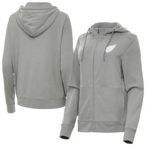 Arizona cardinals antigua womens seeker full zip hoodie jacket Heather gray