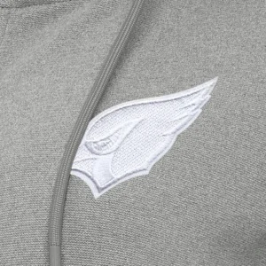 Arizona cardinals antigua womens seeker full zip hoodie jacket Heather gray L