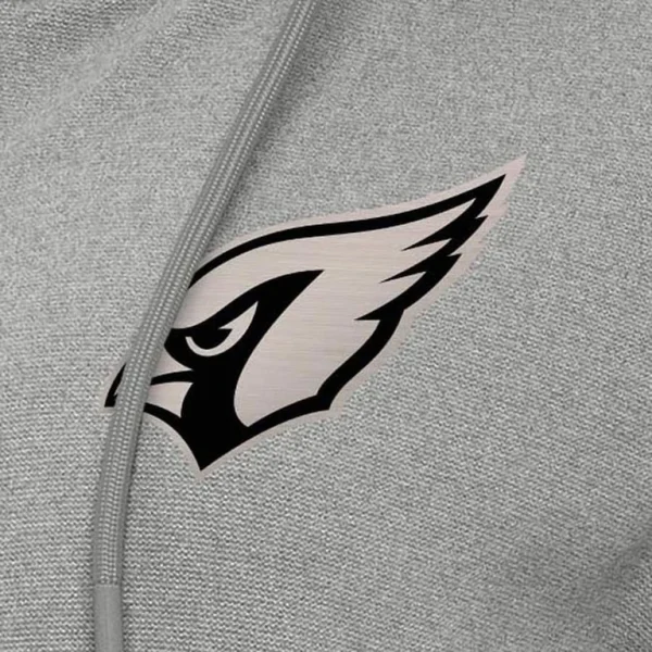 Arizona cardinals antigua womens seeker full zip hoodie jacket Heather gray S