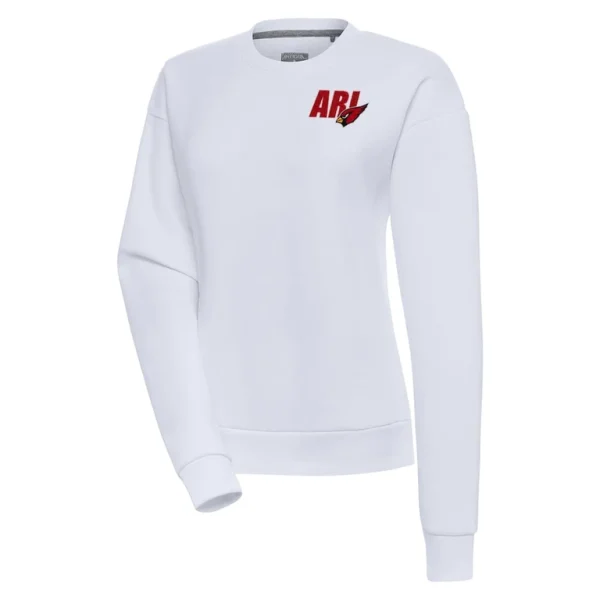 Arizona cardinals antigua womens victory pullover sweatshirt White