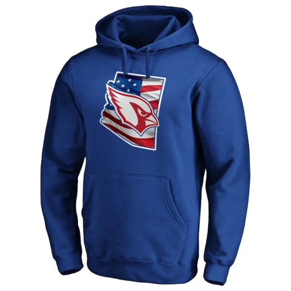 Arizona cardinals banner state pullover hoodie Royal M