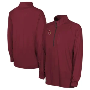 Arizona cardinals combine authentic raglan quarter zip top cardinal Cardinal