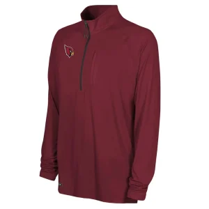 Arizona cardinals combine authentic raglan quarter zip top cardinal Cardinal M