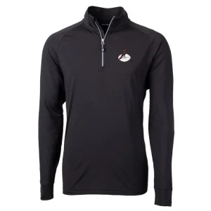 Arizona cardinals cutter buck adapt eco knit stretch recycled big tall quarter zip throwback pullover top Black 2XB