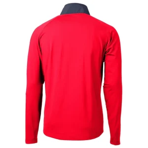 Arizona cardinals cutter buck americana adapt eco knit hybrid recycled quarter zip pullover top cardinal Cardinal L