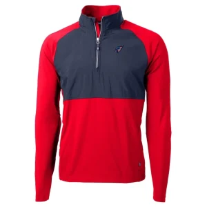 Arizona cardinals cutter buck americana adapt eco knit hybrid recycled quarter zip pullover top cardinal Cardinal M