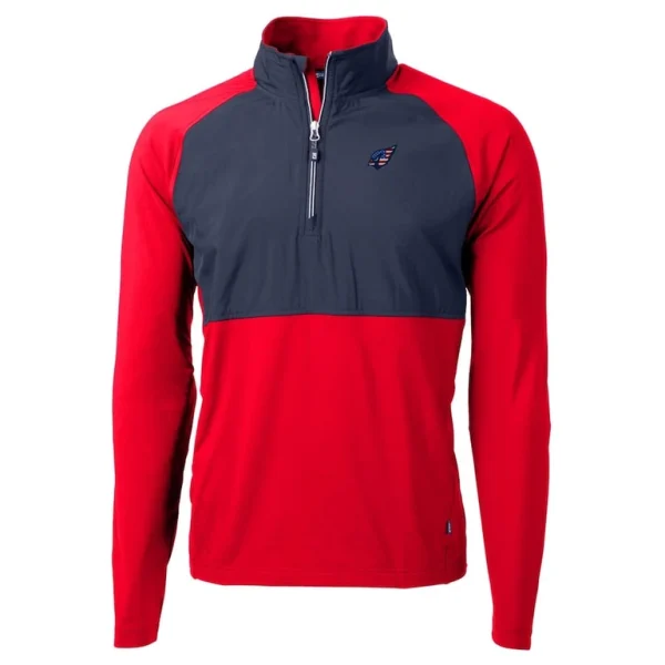 Arizona cardinals cutter buck americana adapt eco knit hybrid recycled quarter zip pullover top cardinal Cardinal M