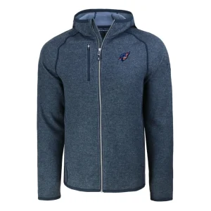 Arizona cardinals cutter buck americana mainsail full zip hooded jacket Heather navy M