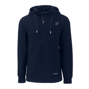 Arizona cardinals cutter buck americana roam eco half zip recycled pullover hoodie Navy M