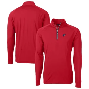 Arizona cardinals cutter buck americana team adapt eco knit hybrid recycled quarter zip pullover top cardinal Cardinal