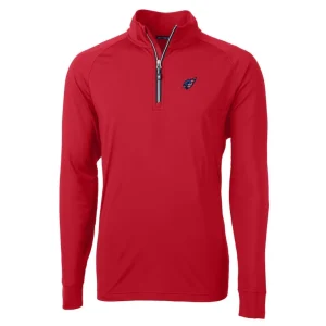 Arizona cardinals cutter buck americana team adapt eco knit hybrid recycled quarter zip pullover top cardinal Cardinal M
