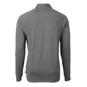 Arizona cardinals cutter buck big tall adapt eco knit quarter zip pullover top Heather black 3XB
