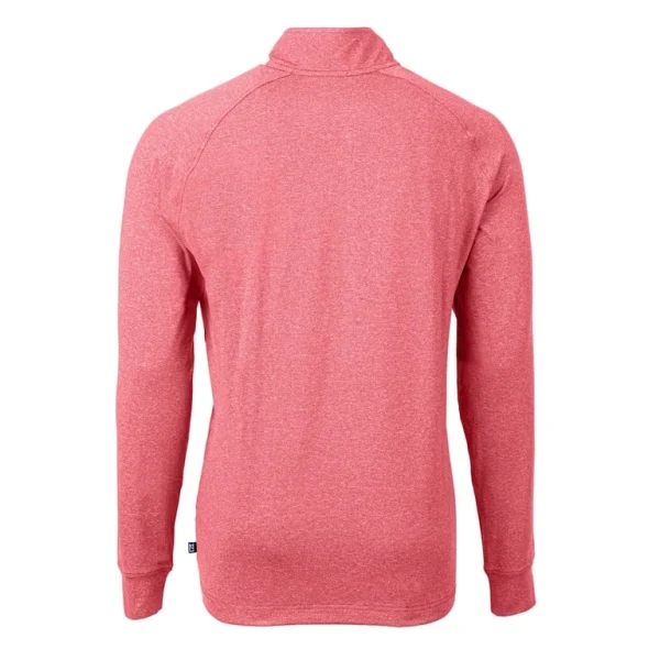 Arizona cardinals cutter buck big tall adapt eco knit quarter zip pullover top Heather red 3XB