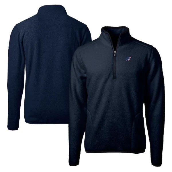Arizona cardinals cutter buck big tall cascade eco sherpa fleece quarter zip pullover jacket Navy