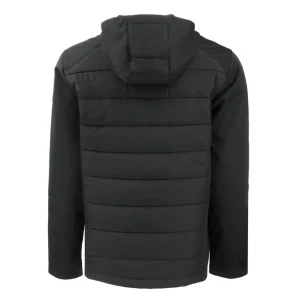 Arizona cardinals cutter buck big tall evoke hybrid eco softshell recycled full zip hooded jacket Black 3XB