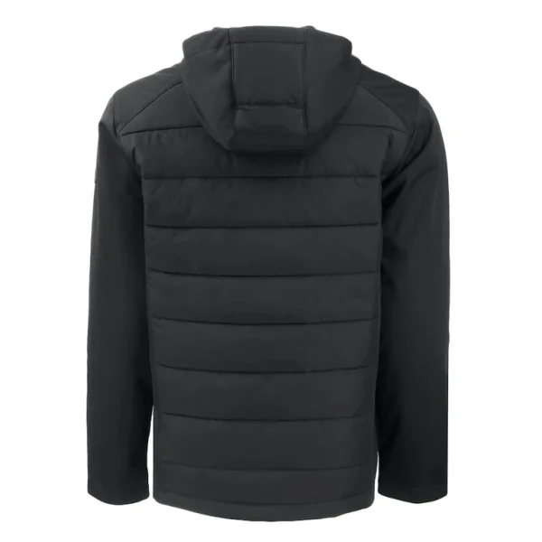 Arizona cardinals cutter buck big tall evoke hybrid eco softshell recycled full zip hooded jacket Black 3XB