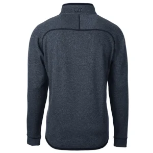 Arizona cardinals cutter buck big tall mainsail sweater knit half zip pullover jacket Heathered navy 3XB