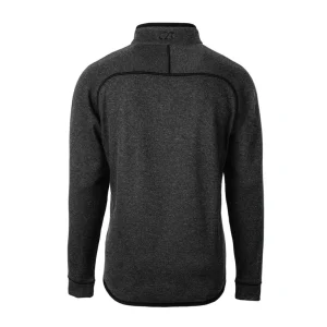 Arizona cardinals cutter buck big tall mainsail sweater knit raglan half zip jacket Heather charcoal 3XB