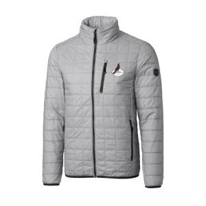 Arizona cardinals cutter buck big tall rainier primaloft eco insulated full zip puffer jacket Gray 2XB