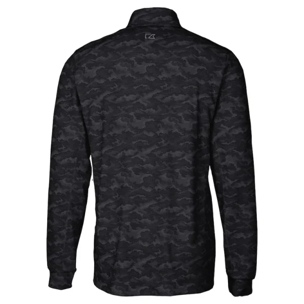 Arizona cardinals cutter buck big tall traverse eco camo tri blend drytec quarter zip jacket Black 3XB