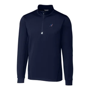 Arizona cardinals cutter buck big tall traverse stretch quarter zip pullover top Navy 2XB