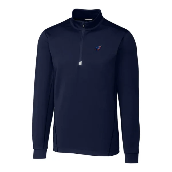 Arizona cardinals cutter buck big tall traverse stretch quarter zip pullover top Navy 2XB
