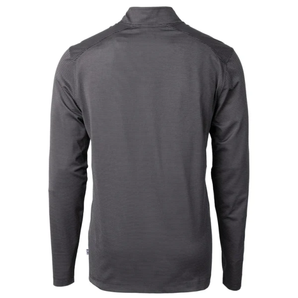 Arizona cardinals cutter buck big tall virtue eco pique micro stripe tri blend quarter zip jacket Black 3XB