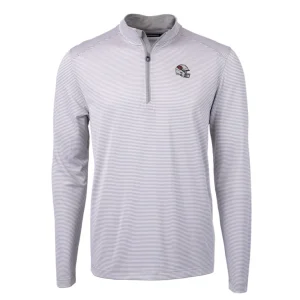 Arizona cardinals cutter buck big tall virtue eco pique micro stripe tri blend quarter zip jacket Gray 2XB