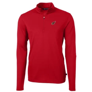 Arizona cardinals cutter buck big tall virtue eco pique quarter zip pullover jacket cardinal Cardinal