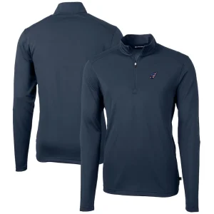 Arizona cardinals cutter buck big tall virtue eco pique recycled quarter zip jacket Navy