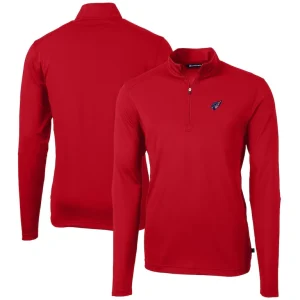 Arizona cardinals cutter buck big tall virtue eco pique recycled quarter zip jacket cardinal Cardinal