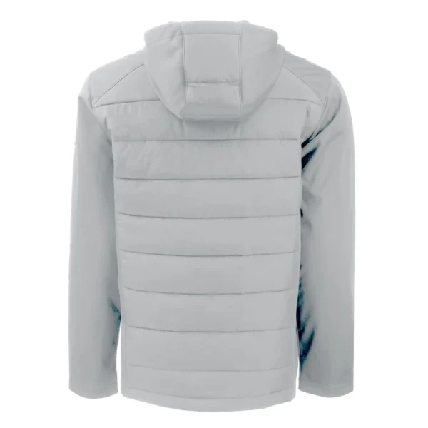 Arizona cardinals cutter buck evoke primaloft hybrid eco softshell recycled full zip hooded jacket Gray L