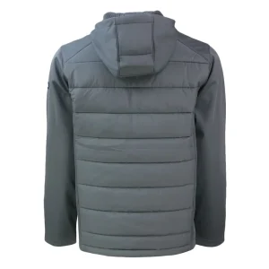Arizona cardinals cutter buck evoke primaloft hybrid eco softshell recycled full zip hooded jacket Gray L