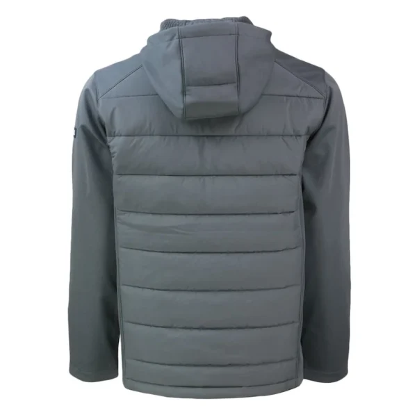 Arizona cardinals cutter buck evoke primaloft hybrid eco softshell recycled full zip hooded jacket Gray L