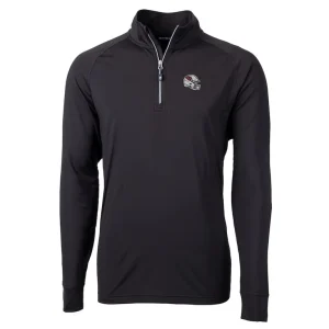 Arizona cardinals cutter buck helmet adapt eco knit stretch recycled quarter zip pullover top Black M
