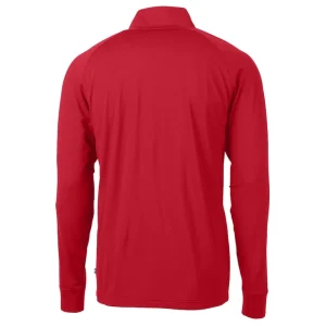 Arizona cardinals cutter buck helmet adapt eco knit stretch recycled quarter zip pullover top cardinal Cardinal L