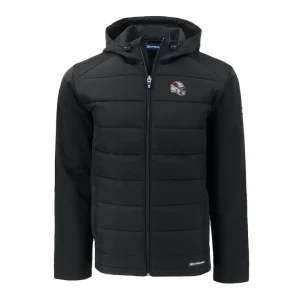 Arizona cardinals cutter buck helmet big tall evoke hybrid eco softshell recycled full zip jacket Black 2XB