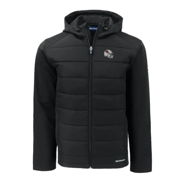 Arizona cardinals cutter buck helmet big tall evoke hybrid eco softshell recycled full zip jacket Black 2XB